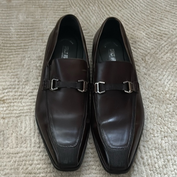 Stacy Adams Maxfield SlipOn Leather Loafers Memory Foam Insoles Sz 11 brown - Picture 1 of 9